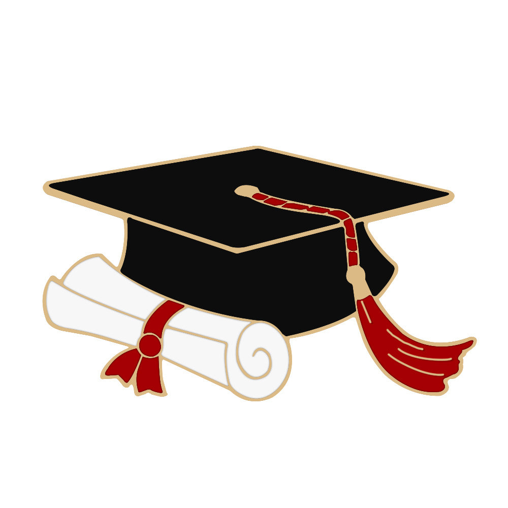 Graduation Senior Metal Pins Commemorative badges, badges, school emblems, geometric bachelor's hats, brooches