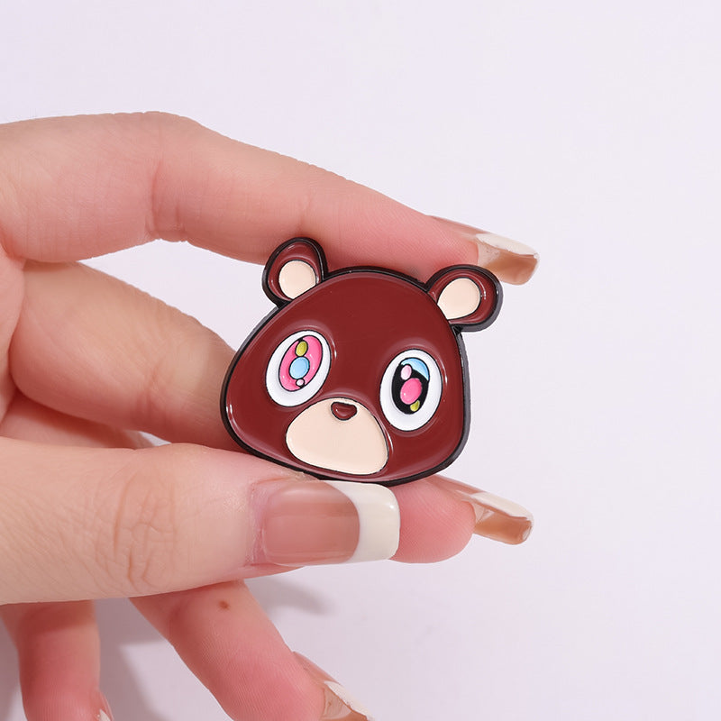 Kanye West Graduation Bear Metal Pin Badge
