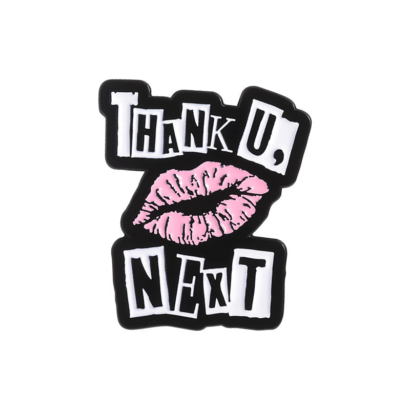 Mean Girls Iconic Phrases Rose Red Heart Lips Metal Pin Badge