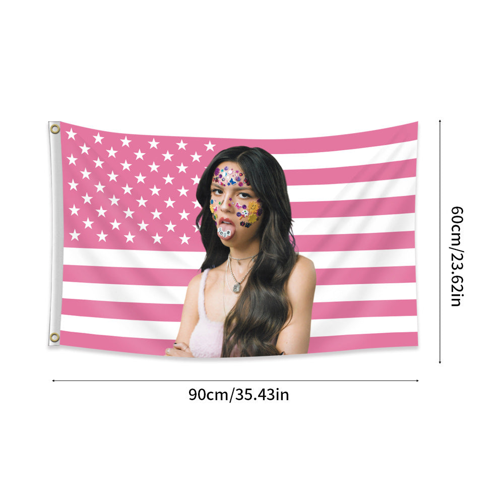 Olivia Rodrigo SOUR Tapestry Flag