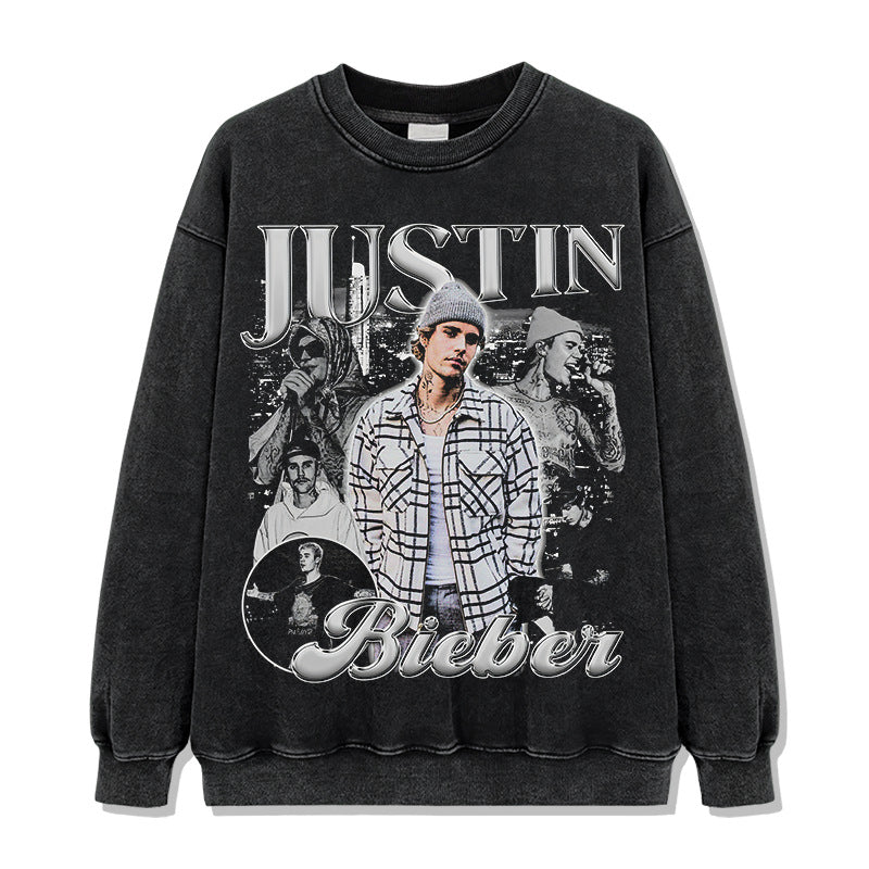 Retro Justin Bieber Montage Sweatshirt