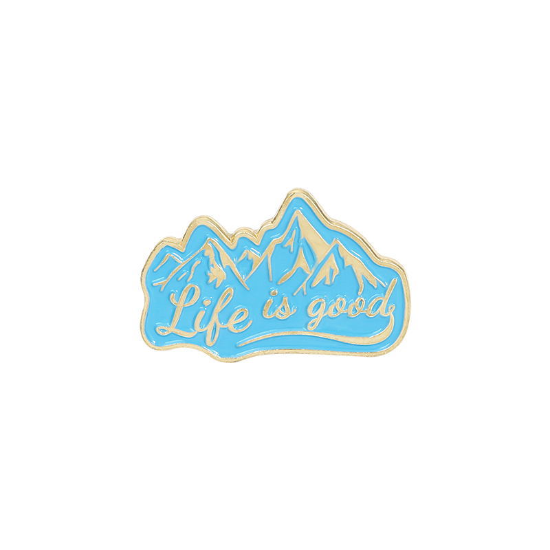Ocean Wave Travel Series Metal Pins Badges