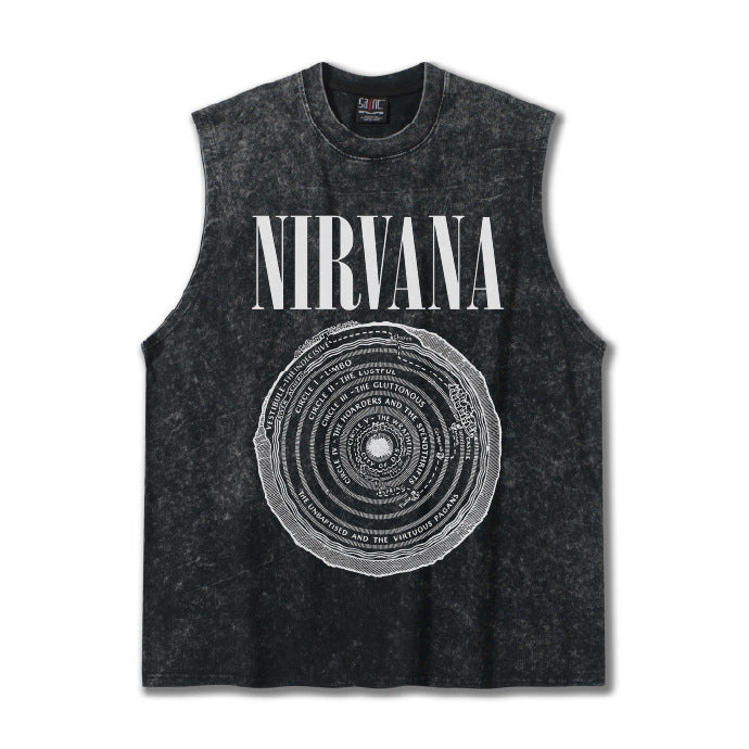 Nirvana Circle Rings Tank Top
