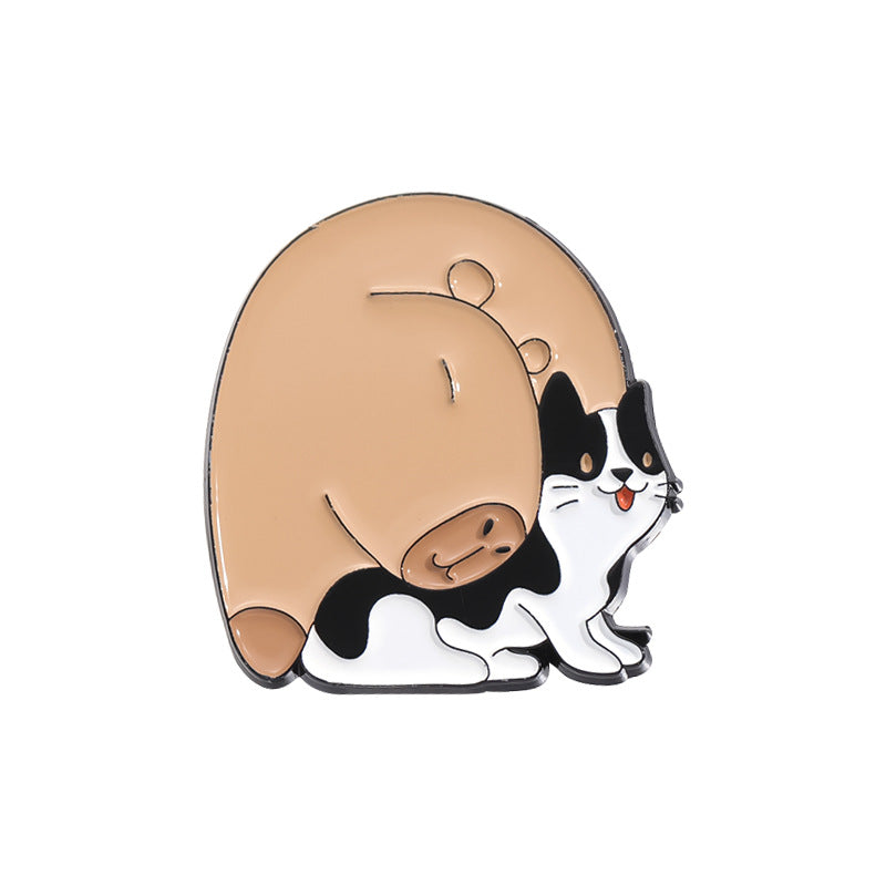 Fun Cute Capybara Animal Metal Pin Badges