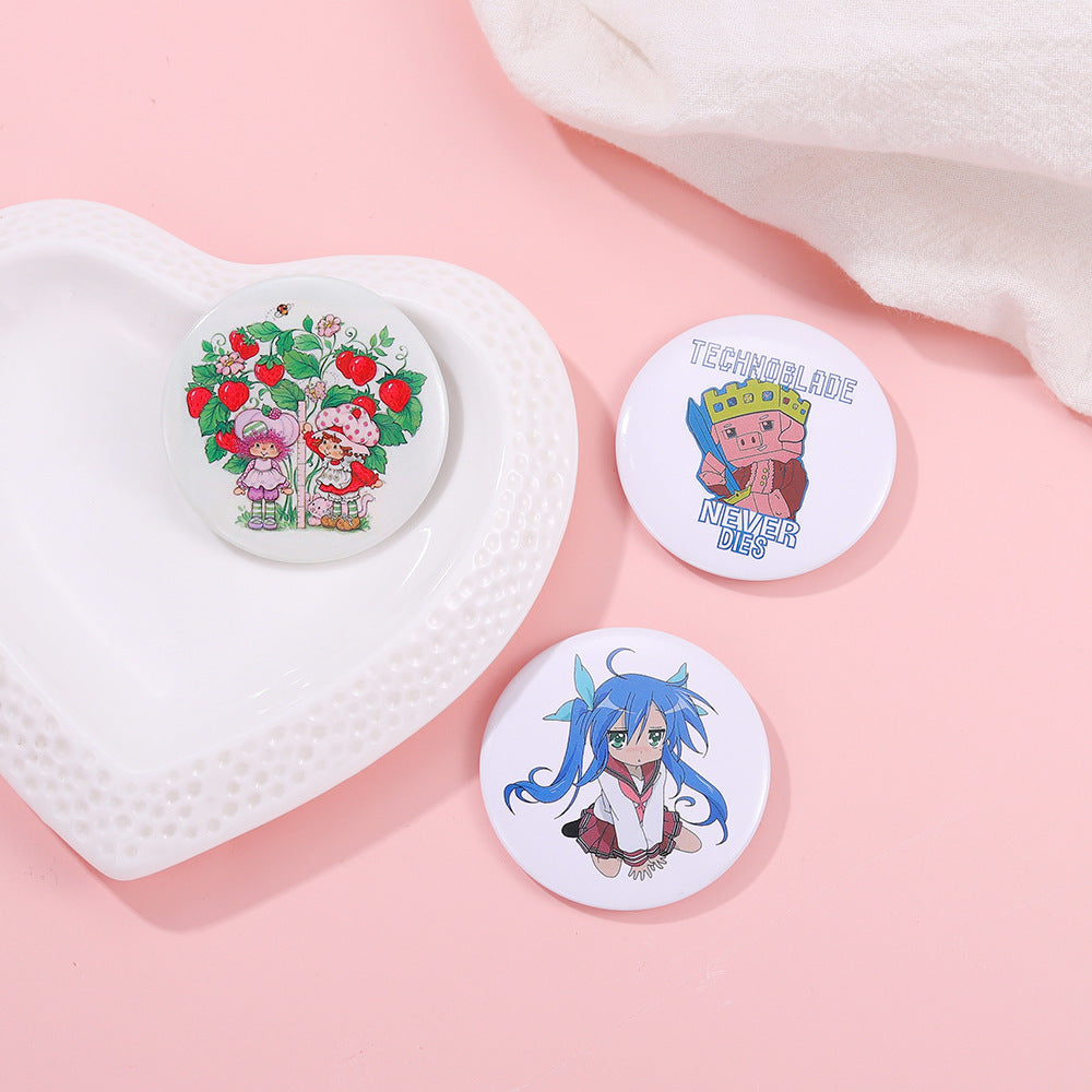Meme Cartoon and Music Cute Metal Pins Badge