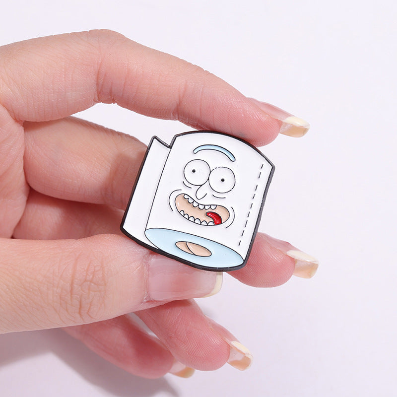 Mini Banana Pizza Avocado Cartoon Metal Pins Badge