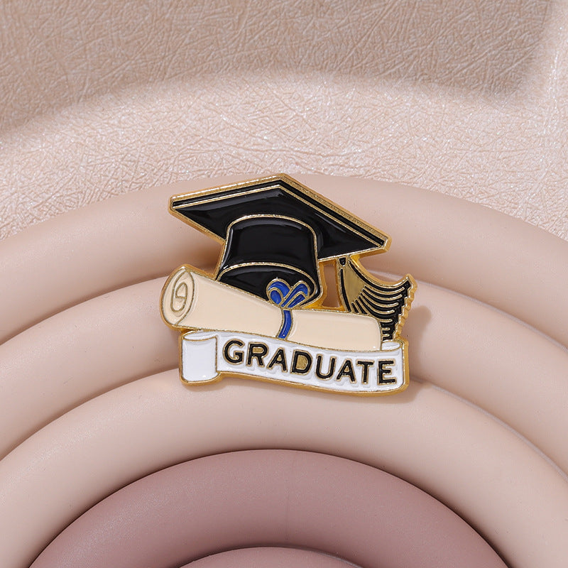 Commemorative Graduation Season Accessories Bachelor's Hat Metal Pin badge