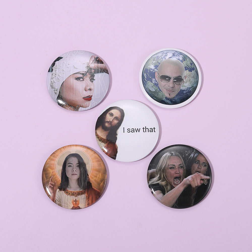 Meme Cartoon and Music Cute Metal Pins Badge