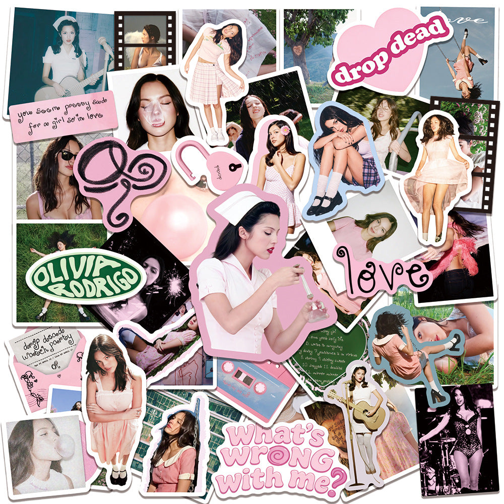 50 Olivia Rodrigo Waterproof Stickers