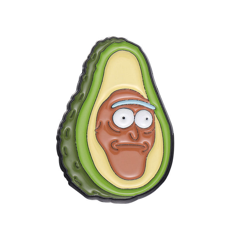 Mini Banana Pizza Avocado Cartoon Metal Pins Badge