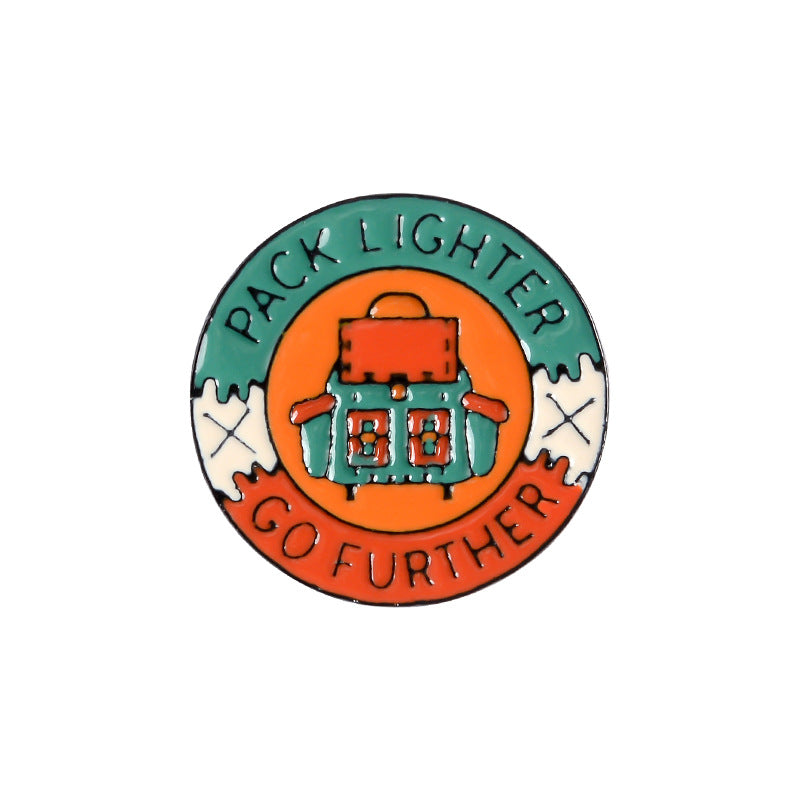 Ocean Wave Travel Series Metal Pins Badges