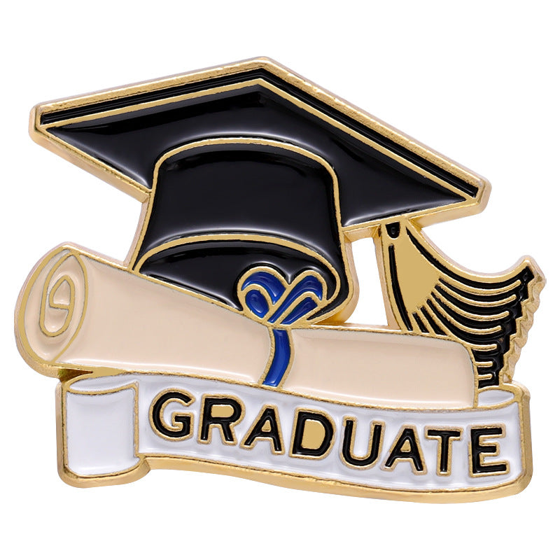 Commemorative Graduation Season Accessories Bachelor's Hat Metal Pin badge