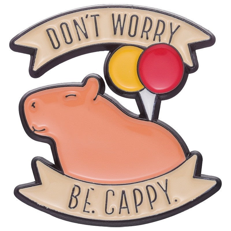 Fun Cute Capybara Animal Metal Pin Badges