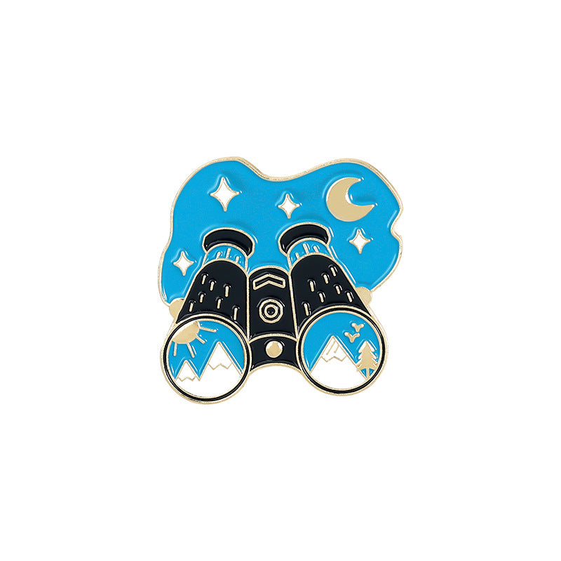 Ocean Wave Travel Series Metal Pins Badges