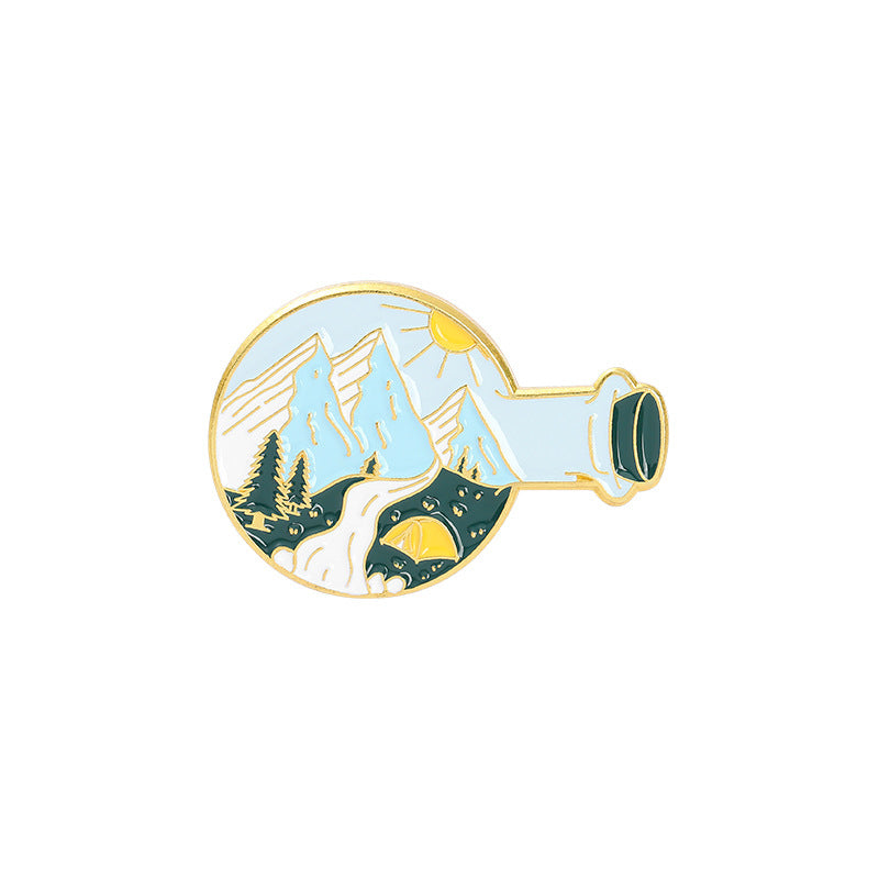 Landscape Metal Pin Badge