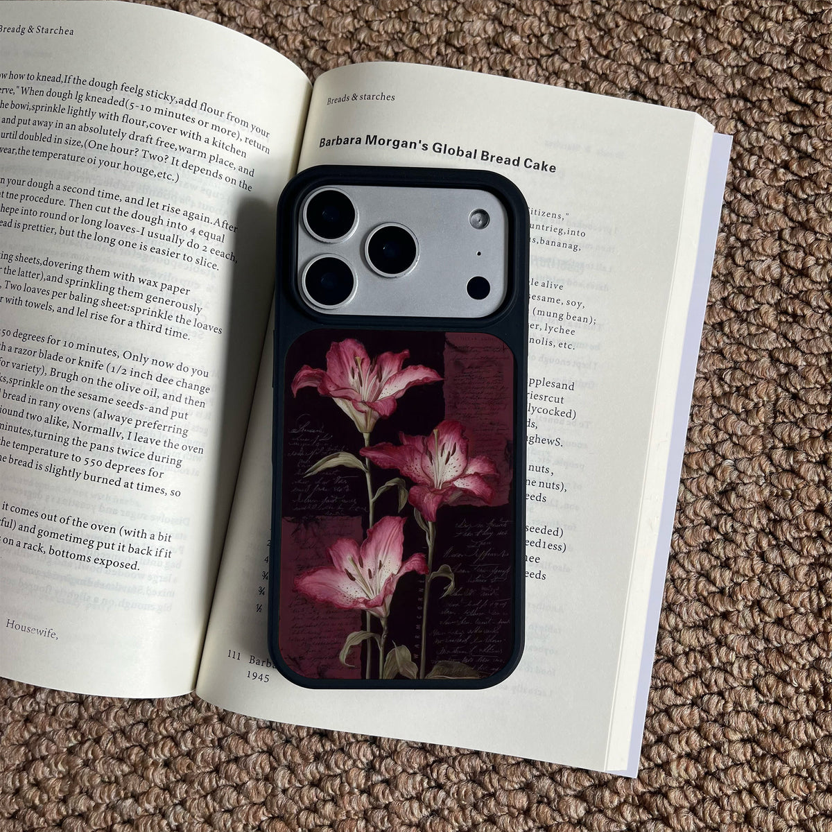 Lilies Midnight Garden iPhone Case