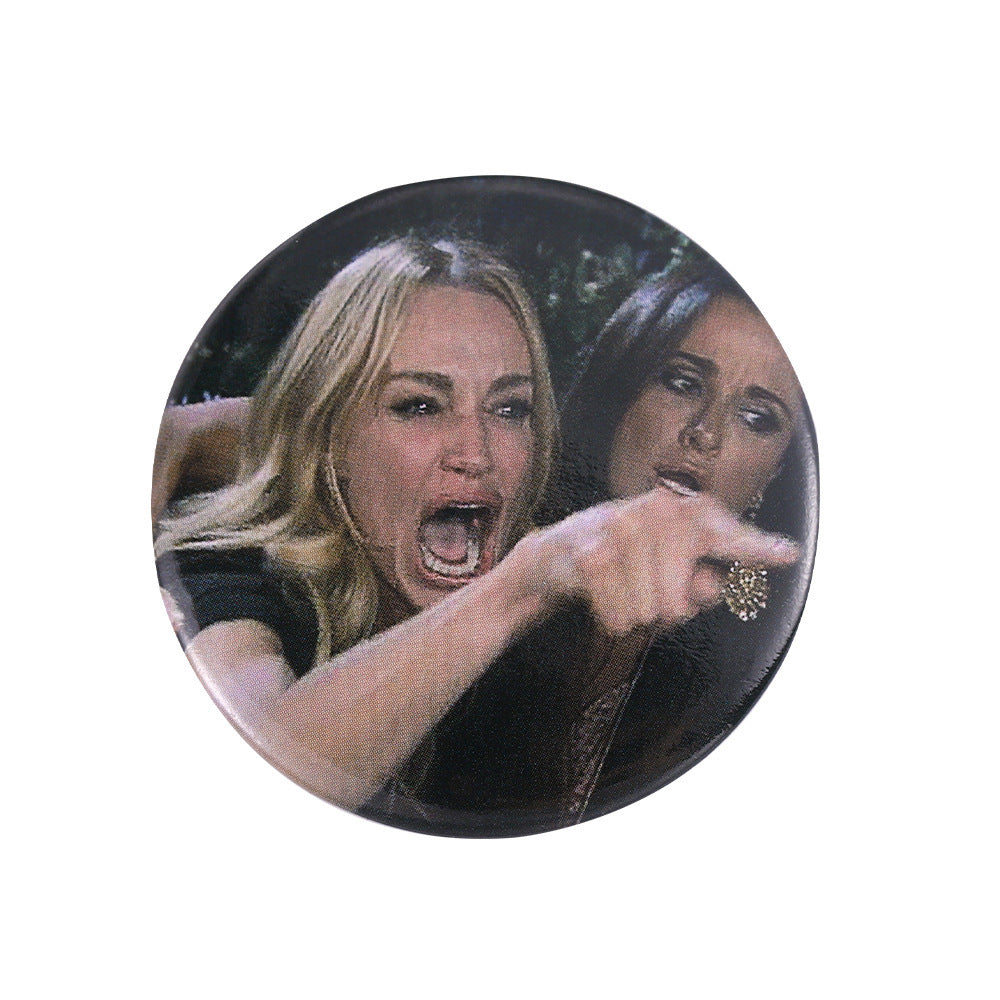 Meme Cartoon and Music Cute Metal Pins Badge
