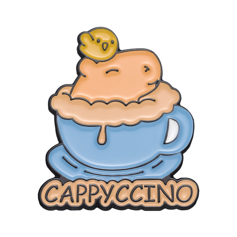 Fun Cute Capybara Animal Metal Pin Badges