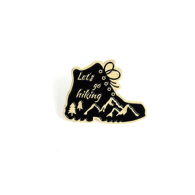 Ocean Wave Travel Series Metal Pins Badges
