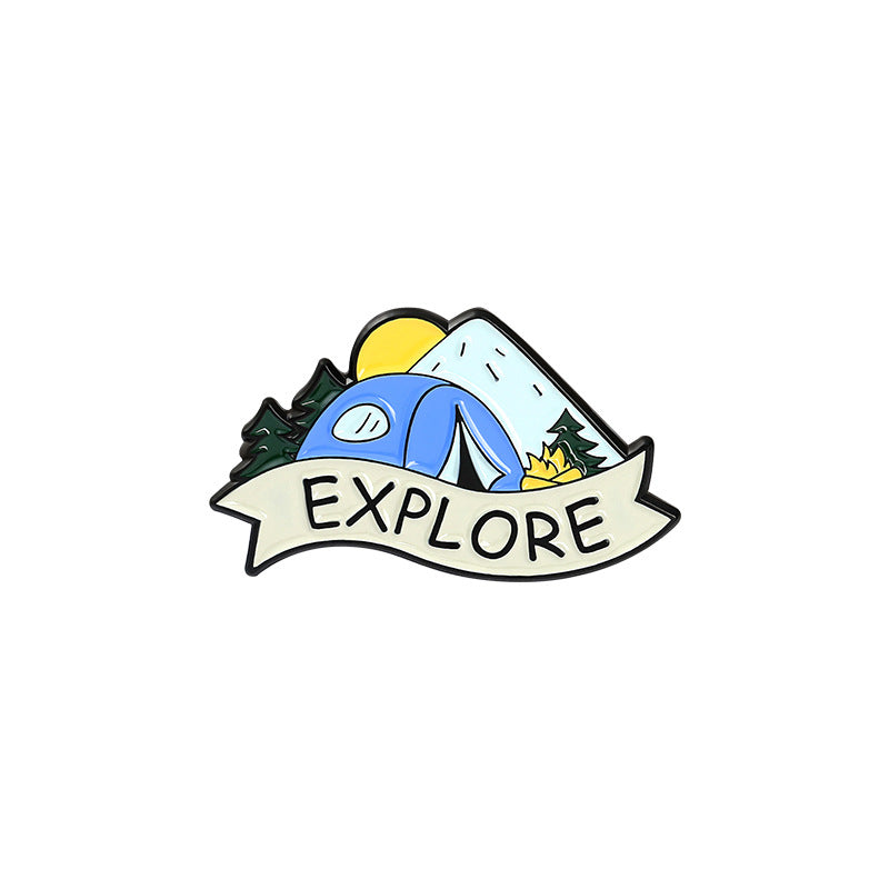 Landscape Metal Pin Badge