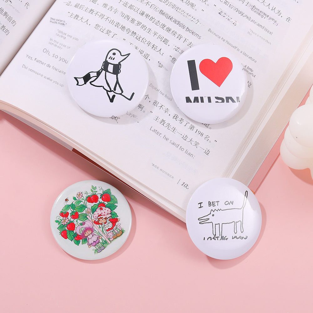 Meme Cartoon and Music Cute Metal Pins Badge