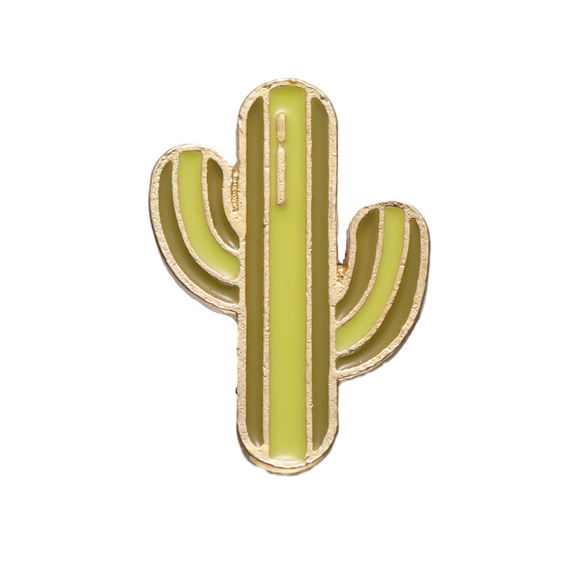 Summer Themed Metal Pins Badges Drink Ice Cream Pink Leaf Soda Starfish Shell Coconut Tree