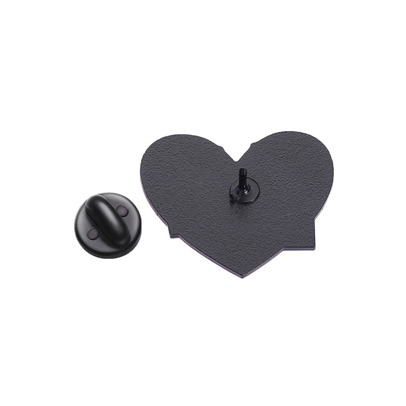 Mean Girls Iconic Phrases Rose Red Heart Lips Metal Pin Badge