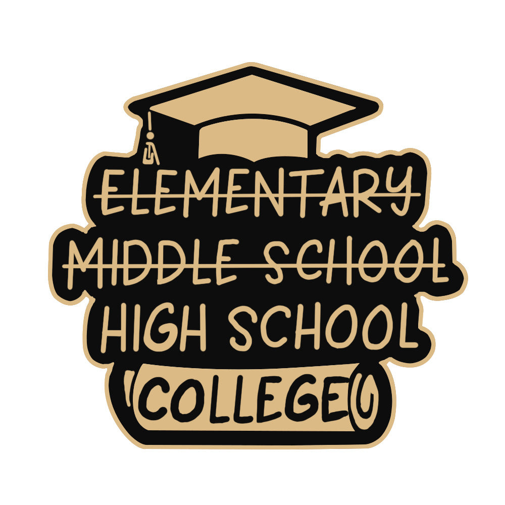Graduation Senior Metal Pins Commemorative badges, badges, school emblems, geometric bachelor's hats, brooches