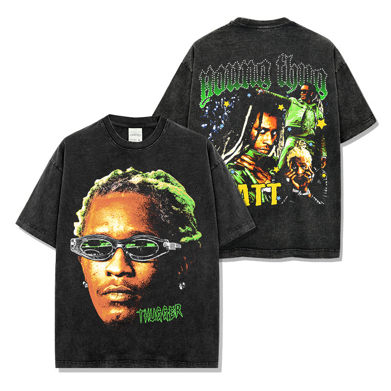 Young Thug Double-sided Green T-Shirt