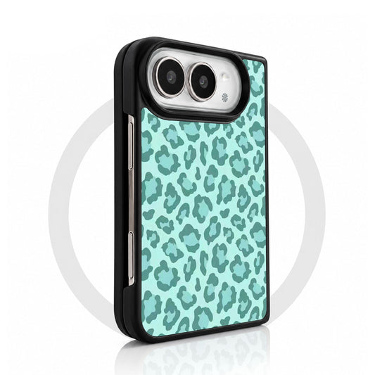 Green Leopard Print iPhone Duo Case
