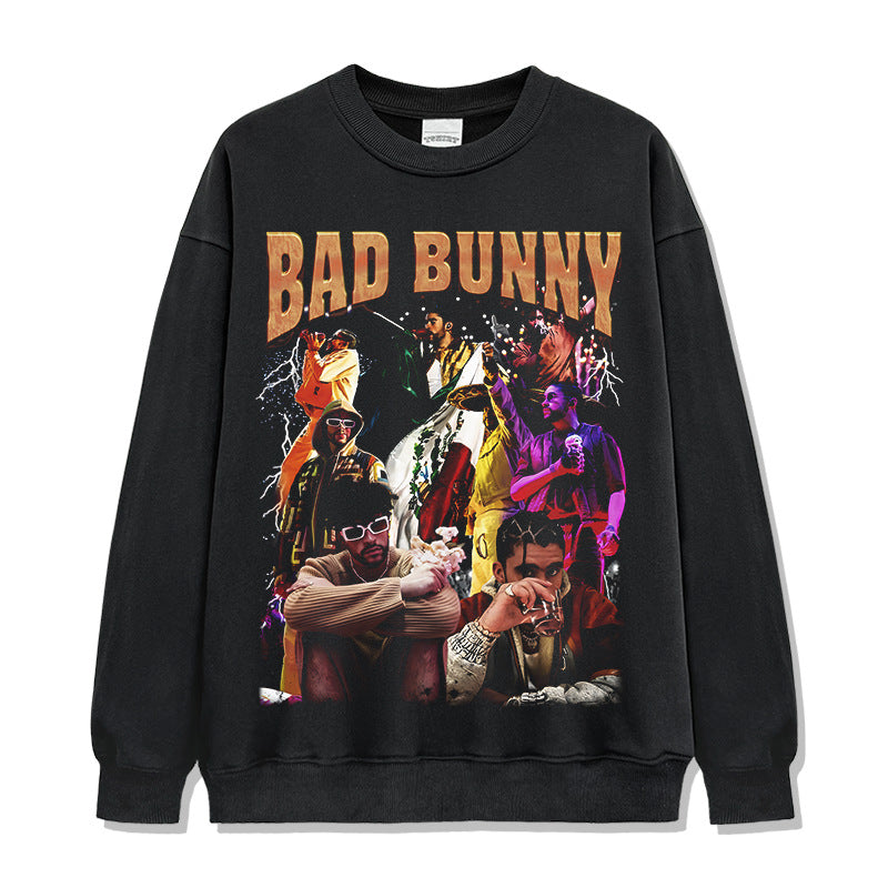 Retro Bad Bunny Collage Sweatshirt