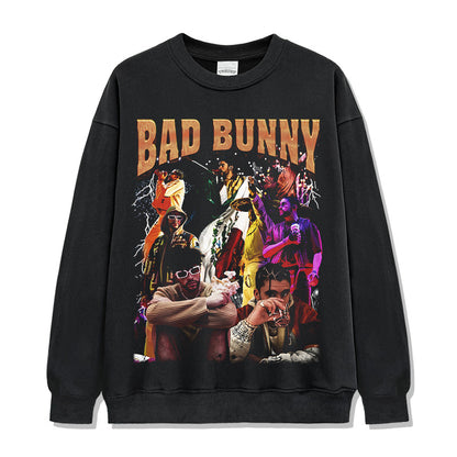 Retro Bad Bunny Collage Sweatshirt