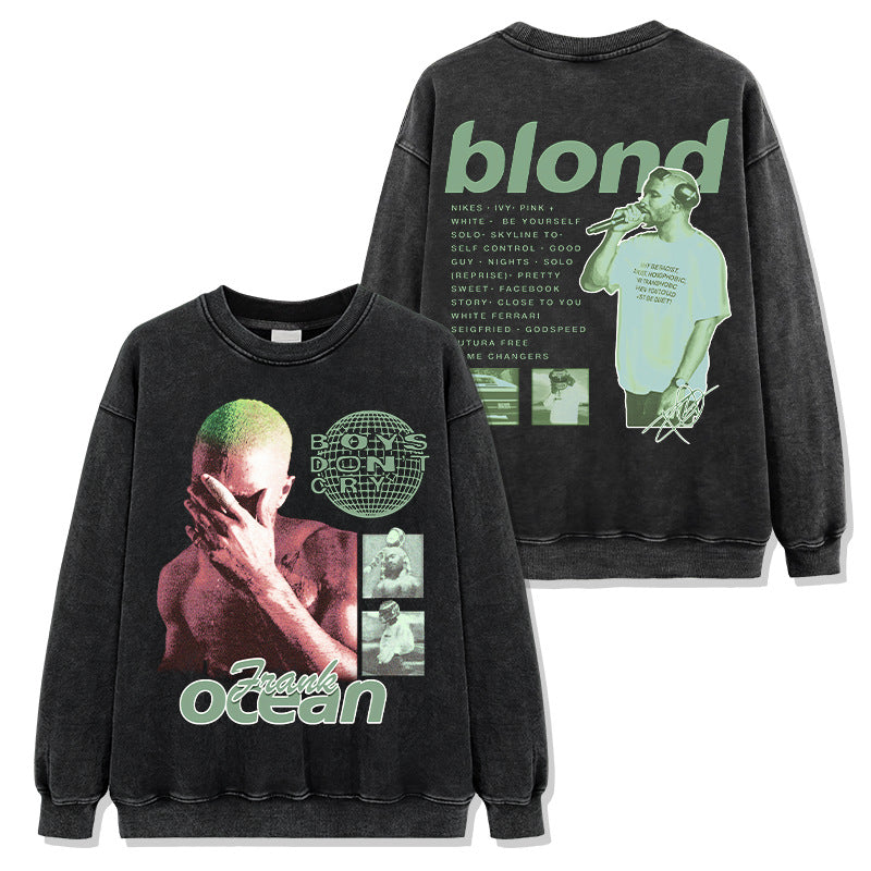 Frank Ocean Blond Album Green Montage Sweatshirt