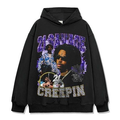 21 Savage Montage Creepin Hoodie