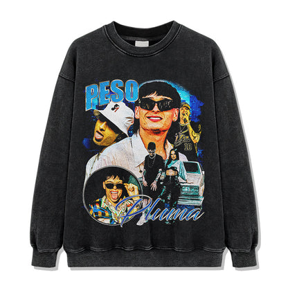 Peso Pluma Blue Montage Sweatshirt