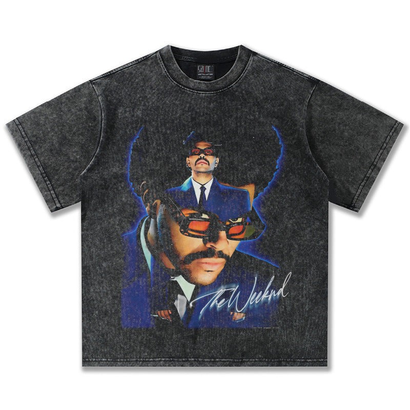 The Weeknd Double Blue Montage T-Shirt