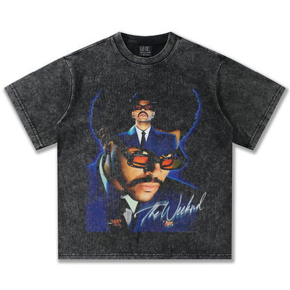 The Weeknd Double Blue Montage T-Shirt