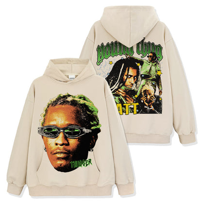 Young Thug Double-sided Green Hoodie