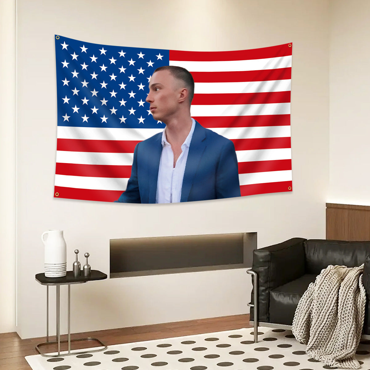 Drew Starkey Rafe Cameron USA Flag Tapestry