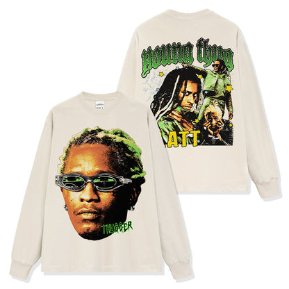 Young Thug Double-sided Green Sweatshirt