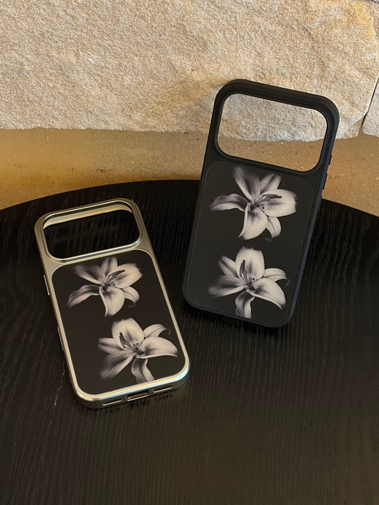 Black & White Lily Phone Case