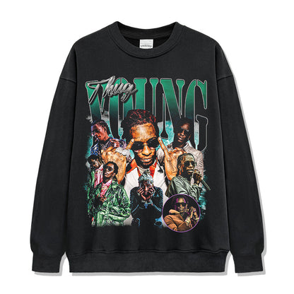 Young Thug Green Montage Sweatshirt