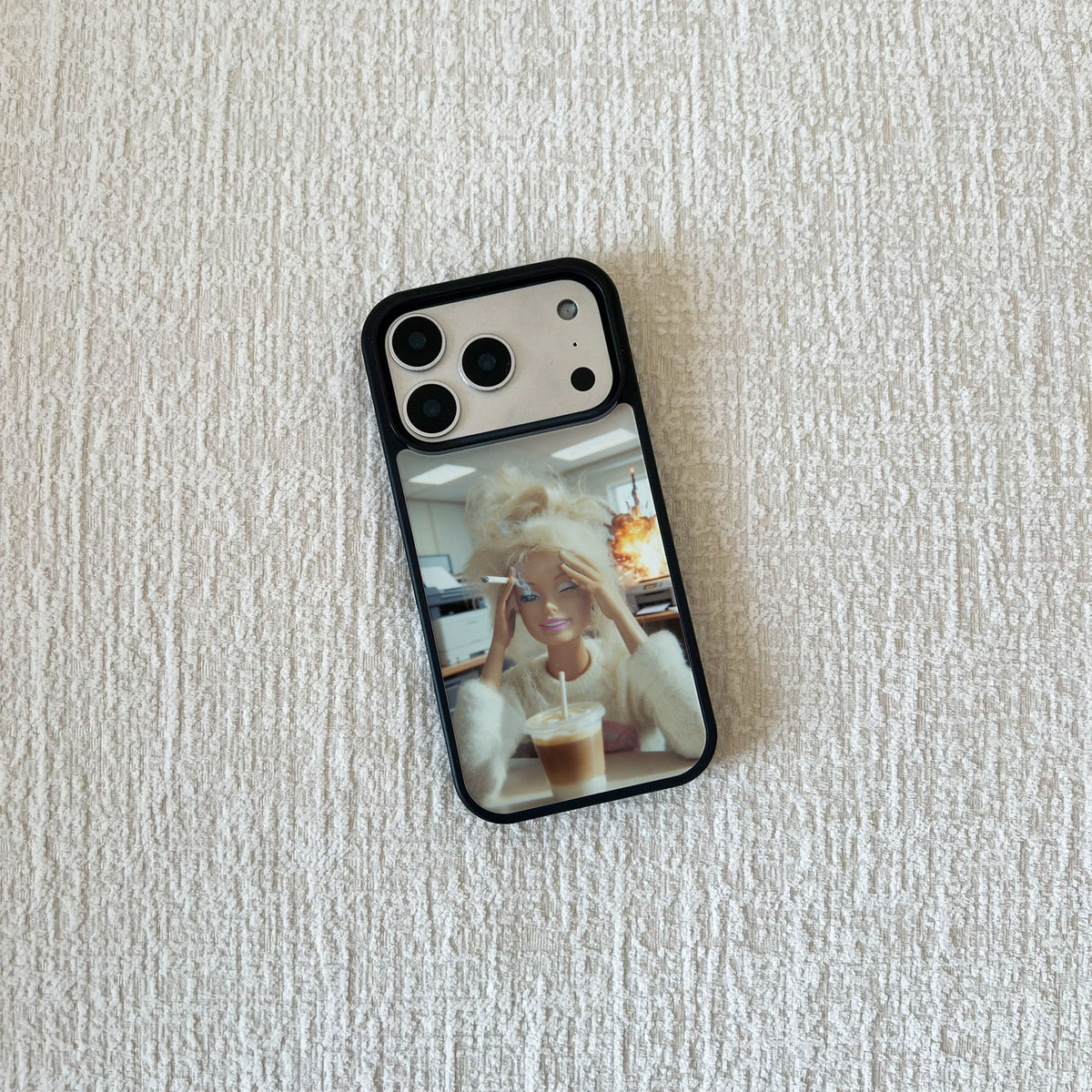 Stressed Out Barbie Meme iPhone Case