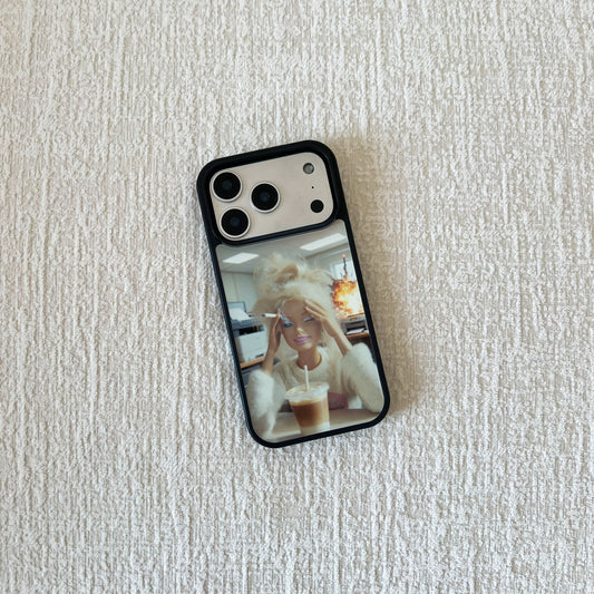 Stressed Out Barbie Meme iPhone Case