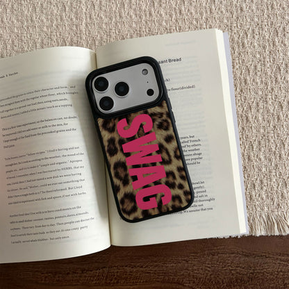 SWAG Leopard Print iPhone Case