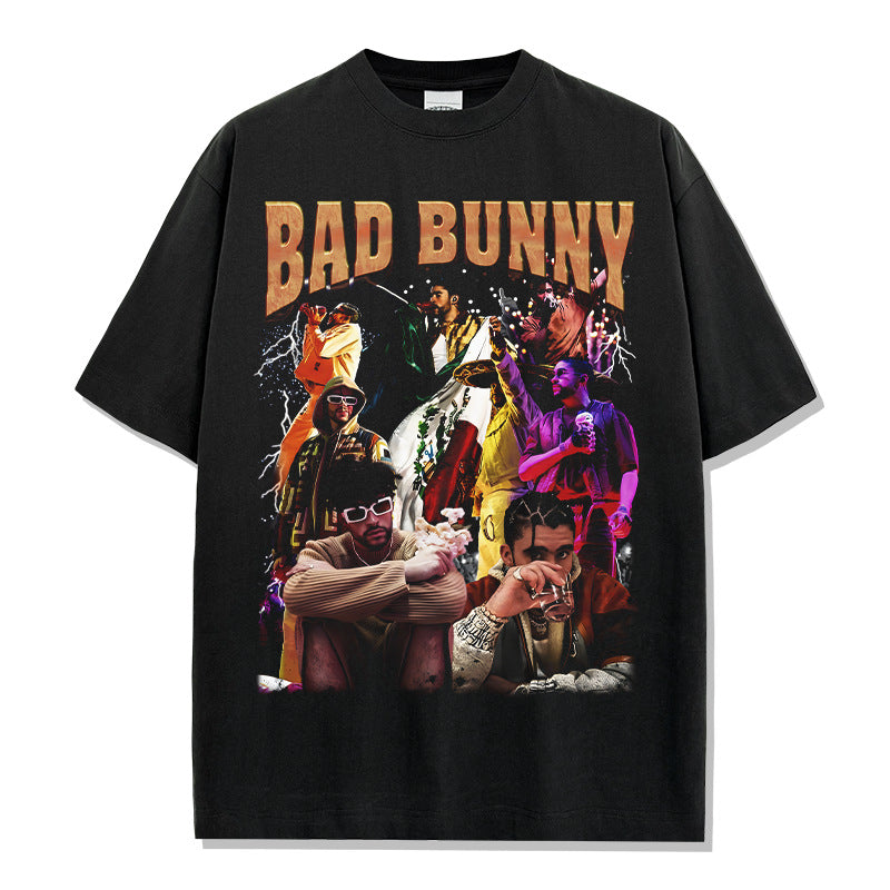 Retro Bad Bunny Collage T-shirt