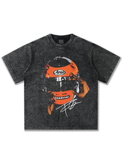 Frank Ocean Orange Aral Motorcycle Helmet T-Shirt