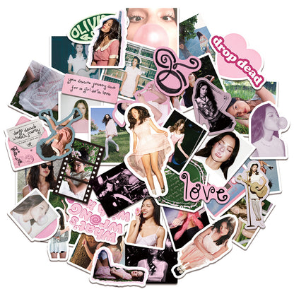 50 Olivia Rodrigo Waterproof Stickers