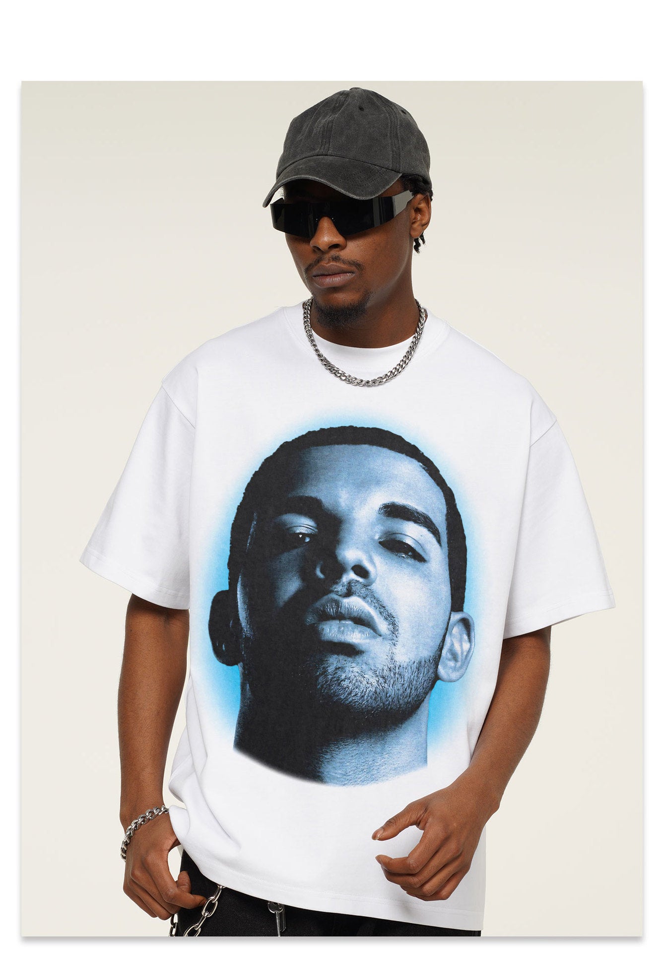 Drake Head T-Shirt Blue Design