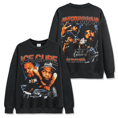 Ice Cube Double-sided Montage Sweatshirt